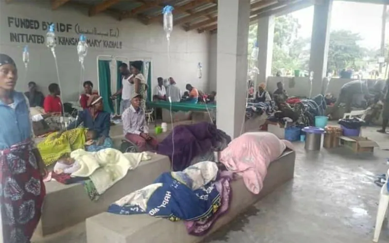 Some patients receiving treatment for Cholera in Malawi. Credit: Courtesy Photo