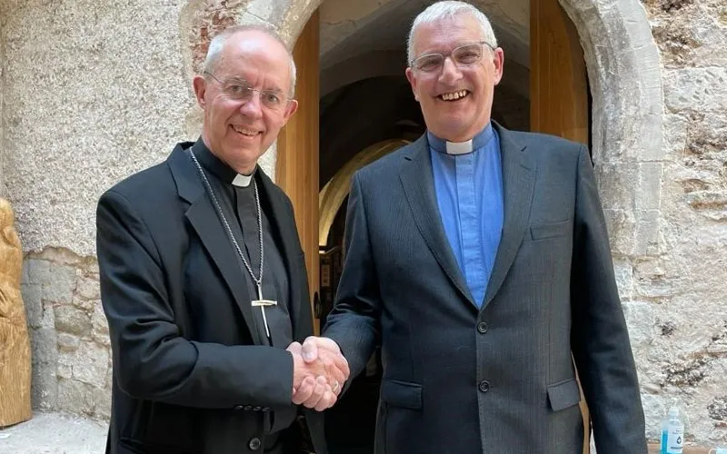 Dr Iain Greenshields(right) and Archbishop Justin Welby (left). Credit: Church of Scotland