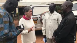 Christine du Coudray with some of her collaborators in South Sudan/ Credit: Aid to the Church in Need