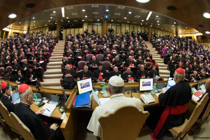 The opening of the Synod for the Family at the Vatican on Oct. 5, 2015. | Vatican Media.