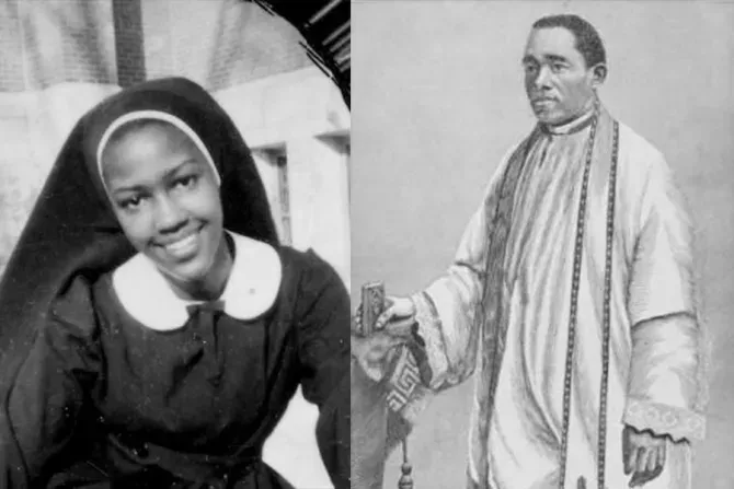 Sister Thea Bowman (Courtesy of the Franciscan Sisters of Perpetual Adoration) and Venerable Augustus Tolton | Credit: New York Public Library