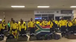 The 200 South African firefighters who were commissioned to Canada to help fight wildfires. Credit: Working on Fire