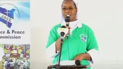 Sr. Mercy Mwayi, the Program Manager of the Sisters’ Led Youth Empowerment Initiative (SLYI), a program of the Association of Sisterhoods of Kenya (AOSK). Credit: Capuchin TV