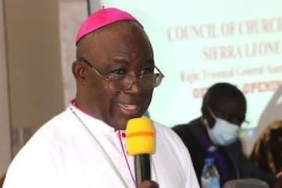 Archbishop Edward Tamba Charles of the Catholic Archdiocese of Freetown in Sierra Leone. Credit: Fr. Peter Konteh