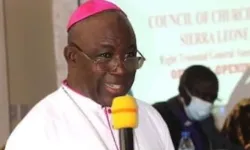 Archbishop Edward Tamba Charles of the Catholic Archdiocese of Freetown in Sierra Leone. Credit: Fr. Peter Konteh