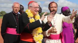 Pietro Cardinal Parolin arrives in Rumbek Diocese. Credit: Rumbek Diocese