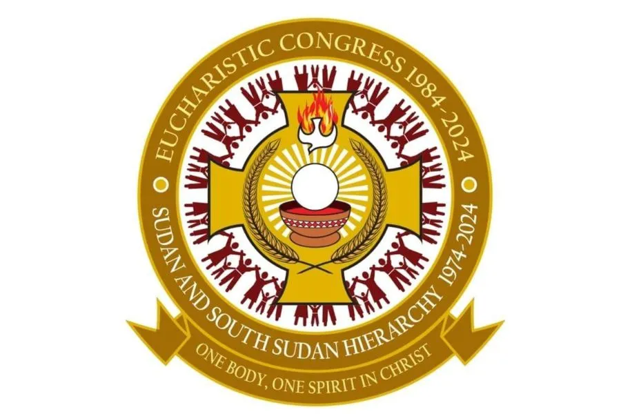 The Official logo of the Eucharistic Congress and the Golden Jubilee celebration. Credit: Kerbino Kuel Deng/ACI Africa