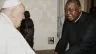 Mons. Thomas John Kiangio greets Pope Francis in Rome. Credit: Vatican media
