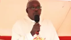 The Kenya Prisons Service Principal Chaplain, Fr. Peter Kimani speaking on Tuesday, August 1 during the Prize Giving Ceremony at St. Jude Donholm School in Kenya’s Catholic Archdiocese of Nairobi. Credit: Capuchin TV.