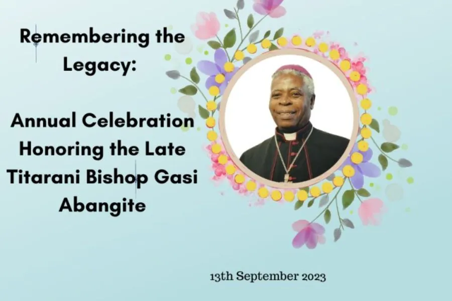 Late Bishop Joseph Abangite Gasi. Credit: CDTY