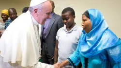 Pope Francis visits Rome’s Astalli Center on Sept. 10, 2013. Vatican Media.