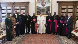 Pope Francis receiving the delegation of the African Educational Pact at the Vatican on 1 June 2023. Credit: Vatican Media
