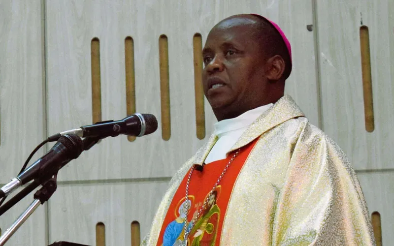 Bishop Joseph Mwongela during Holy Mass on the third day of the Catholic Private Education Institutions Association (CaPEIA) conference. Credit: CUEA