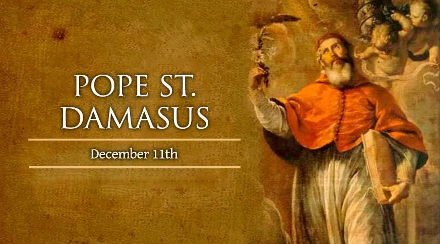besøg dash koks Today, December 11, We Celebrate Pope St. Damasus