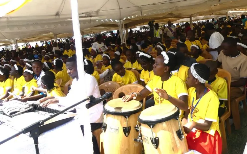 Over 50,000 members of the Pontifical Missionary Children (PMC) from the 120 Catholic Parishes of the Archdiocese of Nairobi (ADN) participated in the Archdiocesan annual Eucharistic celebration on 10 February 2023. Credit: ACI Africa