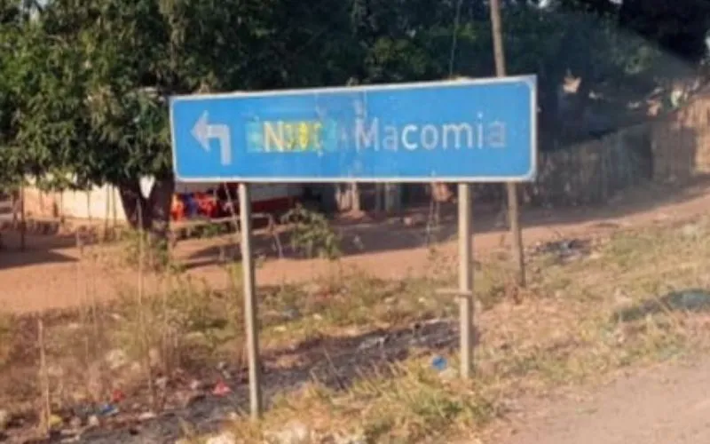 A road leading to Macomia, a district experiencing insurgency in Mozambique's northern province of Cabo Delgado. Credit: Denis Hurley Peace Institute (DHPI)