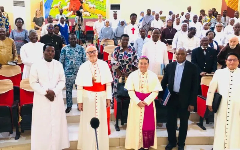 Michael Cardinal Czerny during the 19 January 2024 meeting with pastoral agents in Benin. Credit: Archdiocese of Cotonou