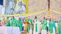 Michael Cardinal Czerny during Holy Mass at St. Michael Parish of Benin’s Cotonou Archdiocese on 19 January 2024. Credit: Archdiocese of Cotonou