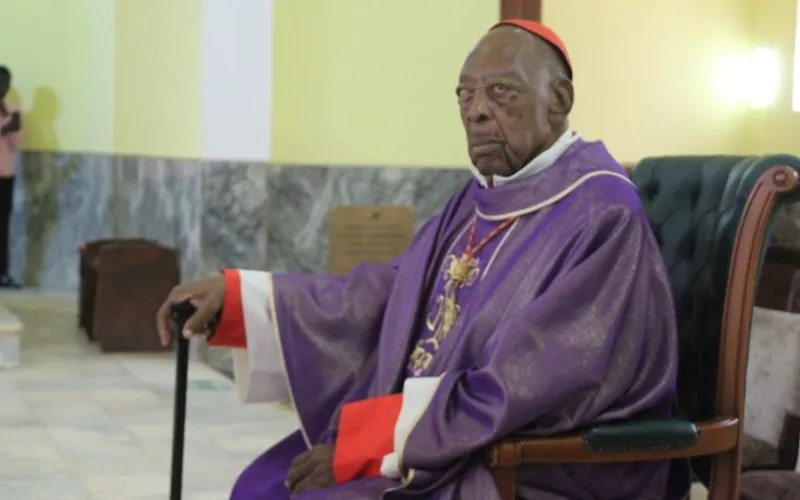 Alexandre Cardinal do Nascimento, the Archbishop emeritus of Luanda Archdiocese during the thanksgiving Mass marking his 99th birth anniversary. Credit: Luanda Archdiocese