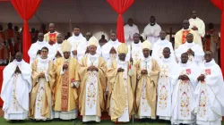 Robert Cardinal Sarah, Catholic Bishops and the newly ordained Priests at the end of Holy Mass. Credit: ACI Africa