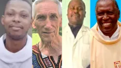 From left to right: Br. Godwin Eze, Fr. Léopold Feyen, Br. Cyprian Ngeh and Fr. Pamphili Nada among nine missionaries killed in Africa in 2023. Credit: Benedictine Monastery, Eruku, ANS, Immaculate Conception Medical Center Njimafor, AMECEA