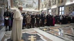Pope Francis meets with the Centesimus Annus Pro Pontifice Foundation at the Vatican on Oct. 23, 2021. Vatican Media