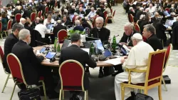 Pope Francis among the delegates of the Synod on Synodality, held in October of 2023. | Credit: Vatican Media