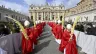 On Palm Sunday, hundreds of priests, bishops, cardinals, and lay people solemnly carried large palm branches in procession through St. Peter Square. | Vatican Media