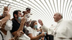 Pope Francis’ general audience in the Paul VI Hall at the Vatican, Sept. 29, 2021. Vatican Media.