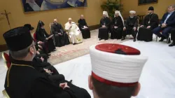 Pope Francis meets with the Ukrainian Council of Churches and Religious Organizations on Jan. 25, 2023, at the Vatican. | Credit: Vatican Media