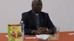 Fr. Joakim Kamau Njani during the online seminar on “Popular Mission” organized by the Daughters of St Paul in Nairobi ahead of World Mission Sunday. / ACI Africa.