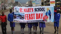 Pupils in procession during the feast day of St. Mary’s Primary School Ongata Rongai. Credit: St. Mary’s Primary School Ongata Rongai