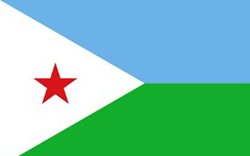 The flag of Djibouti / Public Domain
