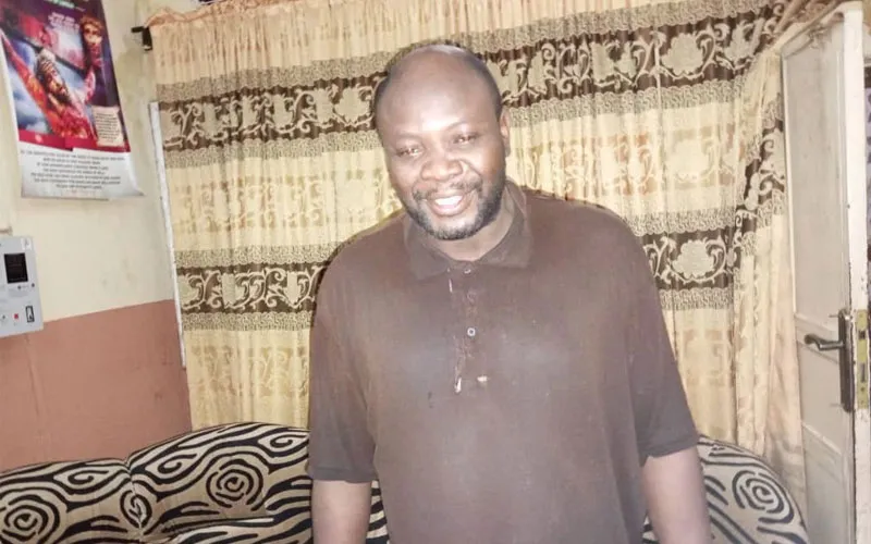 Fr. Christopher Itopa Onotu after his release on 30 June 2022. Credit: Lokoja Diocese