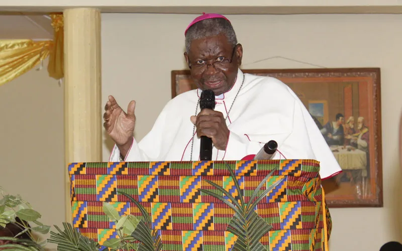 Archbishop Philip Naameh during the start of the Plenary Assembly of the Ghana Catholic Bishops’ Conference (GCBC) on 7 November 2022. Credit: GCBC