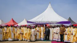 Members of the Ghana Catholic Bishops’ Conference (GCBC) with President Nana Addo Dankwa Akufo-Addo. Credit: GCBC