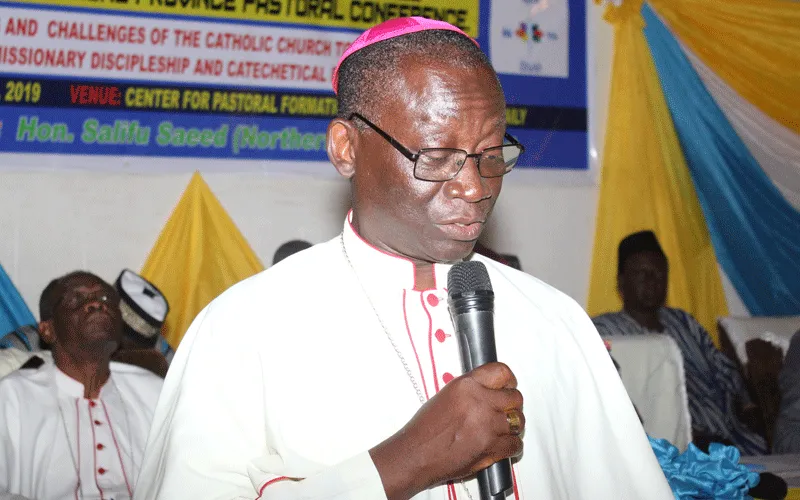 Bishop Matthew Gyamfi addressing participants of the 18th Biennial Plenary Assembly of the Tamale Ecclesiastical Province Pastoral Conference (TEPPCON) in Tamale. / Francis Monnie