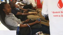 Some Ghanaians donating Blood to save lives.