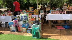 Some items on display at the trade show at the Blessed Sacrament parish in Ghana's Accra Archdiocese. Credit: News Watch Ghana