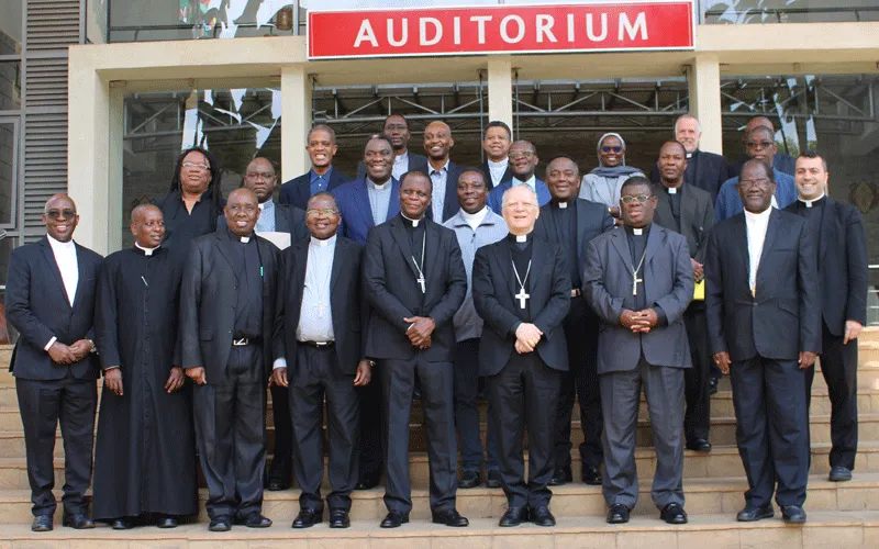 Heads of Ecclesiastical Universities and Faculties in Africa joined by the Secretary of the Congregation for Catholic Education, Archbishop Angelo Vincenzo Zani at the Catholic University of Eastern Africa (CUEA), Nairobi, Kenya to present Pope Francis' Veritatis Gaudium Nov. 29-30, 2019. / ACI Africa