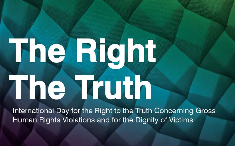 Logo for the International Day for the Right to the Truth Concerning Gross Human Rights Violations and for the Dignity of Victims / Regional Youth Cooperation Office (RYCO)