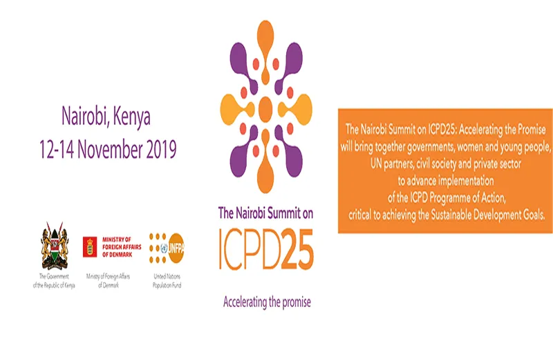 Poster of planned ICPD25, a UN Summit in Nairobi, Kenya