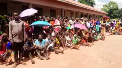 Some Internally Displaced People (IDPs) assembling at South Sudan's St. Mary Queen of Peace Parish in the Diocese of Tombura-Yambio. Credit: ACI Africa