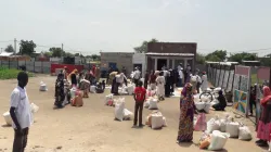 Caritas South Sudan distributing food items to returnees in South Sudan's Renk County. Credit: Joseph Sabu, Caritas South Sudan