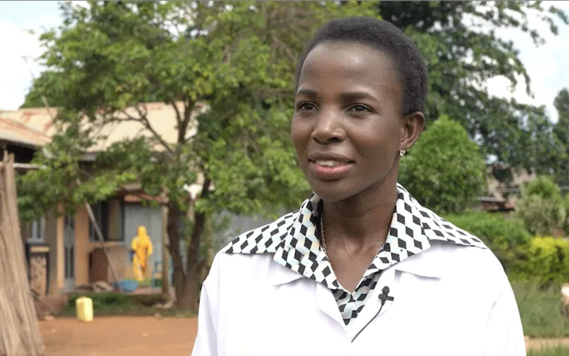 Irene Kyamummi, 2020 Harambee Prize winner in a past interview in Kampala, Uganda. / Harambee Africa International