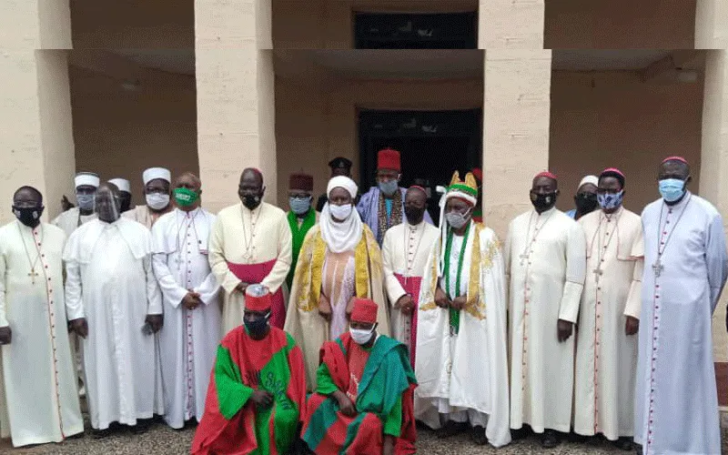 Bishops of Nigeria’s Kaduna Ecclesiastical Province with the Chiefs of Kagoro and the Emir of Jama’a in Southern Kaduna Saturday, August 22.