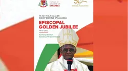 A poster announcing the Golden Jubilee celebration of theEpiscopal Ordination of Bishop Philip Sulumeti. Credit: Kakamega Diocese