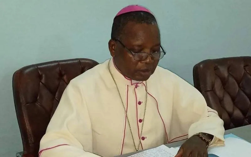 Archbishop Marcel Utembi, Metropolitan Archbishop of Kisangani, presenting his speech during the closing of the Meeting on 4 March 2021. / CENCO