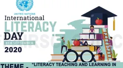 Logo International Literacy Day 2020. / United Nations