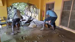 Workers trying to salvage some properties after flash floods swept away valuables at St. Theresa's Pastoral Centre, Lodwar diocese, Kenya / Lodwar Communications office, Kenya